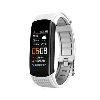 C5S Renkli Ekran akıllı bilezik Bluetooth Spor Pedometre Kalp Hızı Kan Oksijen Uyku İzleme Bilezik