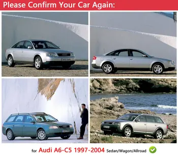 Audi için A6 C5 Aksesuarları Krom Kapı Kolu Paslanmaz Çelik 1997 1998 1999 2000 2001 2002 2003 2004 Sticker Araba Styling