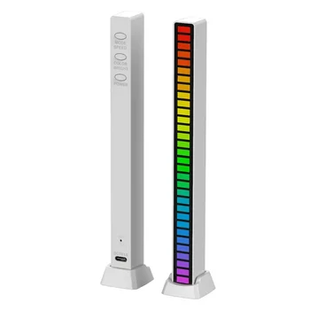 RGB Ses aktive Ritim ortam atmosfer lamba APP Kontrolü Renkli LED müzik ritim gece bar için ışık Araba Ev Dekor