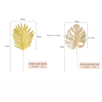 Yapay Bitki Simüle Dekorasyon Gerçekçi Yüksek Kaliteli Kalıcı Simüle Bitkiler Altın Yaprak Kullanımlık Parlak Hiçbir Koku