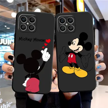 Mickey Minnie Kılıfı İçin Onur 90 Lite 8X20 70X8 X8A X9a X7 X6 50 Magic5 Pro 4 Siyah Yumuşak Telefon Funda
