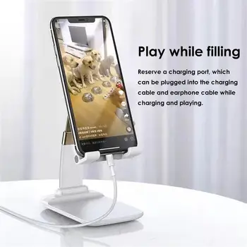 Mobil telefon tutucu Desteği Çok açılı Ayar Genel Ayarlanabilir telefon tutucu Masaüstü Braketi Teleskopik telefon tutucu