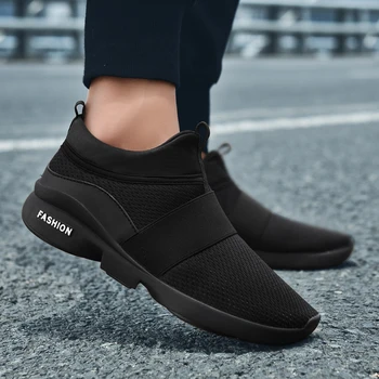 Erkek ayakkabısı Sneakers 2020 Yeni Loafer'lar Rahat Moda Örgü Erkek rahat ayakkabılar Çift Ayakkabı Hafif yürüyüş ayakkabısı Boyutu