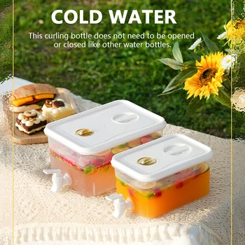 3.5/5 / 10L Yüksek Sıcaklık Dayanımı su sürahisi Tıkaç Filtre tasarımı soğuk su ısıtıcısı BPA içermeyen Buzdolabı/Partiler / Ev Günlük Kullanım