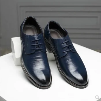 2024 Erkek deri ayakkabı Yüksek Kaliteli Elbise Ayakkabı Lüks İş Elbise Ayakkabı Tüm Maç Düğün Ayakkabı Adam Zapatos Hombre Artı Boyutu