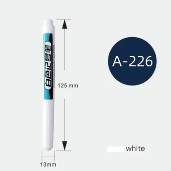 1/4 Adet Beyaz Kalıcı boya kalemi seti Ahşap Kaya Plastik Deri Cam Taş Metal Tuval Seramik Derin Delik İşaretleyici 0.7 mm