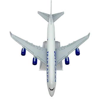 16 CM 1: 400 Ölçekli Uçak B747 Modeli Transaero Aeroflot-Rus Havayolları Metal Alaşım Uçak Uçak Çoğaltma Oyuncak modeli