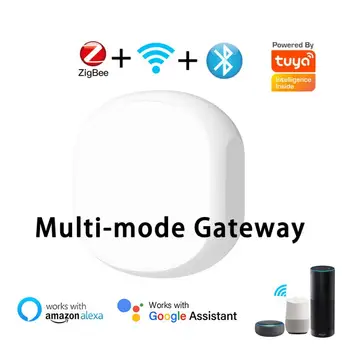 Tuya Zigbee WiFi Bluetooth Uyumlu Ev Köprü Çok Modlu Ağ Geçidi Hub Ses Kontrolü Akıllı Ev Alexa Google Ev İle Çalışır