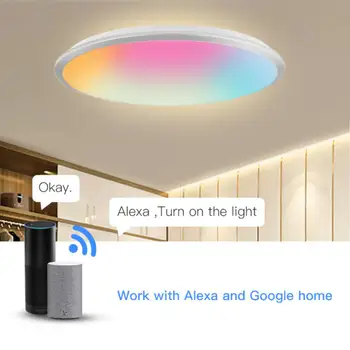 Dohome ev kiti tavan ışık oturma odası için WiFi 2.4 G Tuya akıllı ev Led Tri geçirmez Led şerit ışıkları lamba RGB Eletrônicos Mais