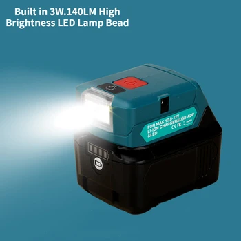 ML103 LED Uyarı Çalışma Işığı Çalışma Lambası Makita 10.8 V için 12V BL1021B BL1041 li-ion pil Şarj Edilebilir Meşaleler