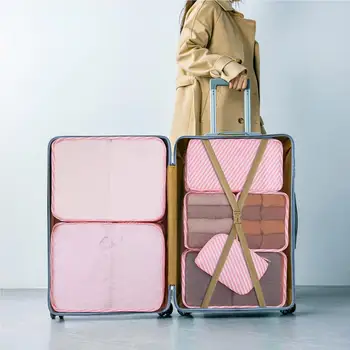 Seyahat Çantası 8 Adet Kozmetik Makyaj Tuvalet Yıkama kılıf çanta Seyahat Aksesuarları Giysi Ayakkabı Çantası Seyahat Bavul Bagaj Organizatör