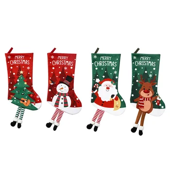 2023 Yeni Noel Çorap noel hediyesi Çorap Noel Ağacı Kolye Dekorasyon hediye çantası Noel Süslemeleri Ev için Navidad