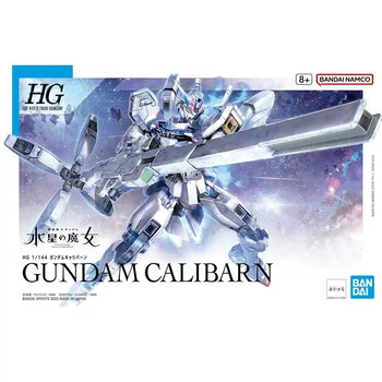 Bandai Namco Gundam Cadı Mercury HG 1/144 Gundam Kalibre 14CM Orijinal Eylem şekilli kalıp Kiti Oyuncak Hediye Koleksiyonu