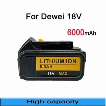 Dewei için 18 V 6000 mAh Orijinal Lityum-iyon şarj Edilebilir Pil Matkap Yedek Pil BL1860 BL1830 BL1850 BL1860B