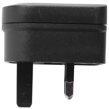 4X Euro 2 Pin 3 Pin Dönüştürücü Fiş Adaptörü Siyah