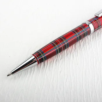 Ofis kalemi Kırmızı Çizgi Desen Metal Tükenmez Kalem Öğrenci Kırtasiye Ofis Malzemeleri Yazma Kalemleri